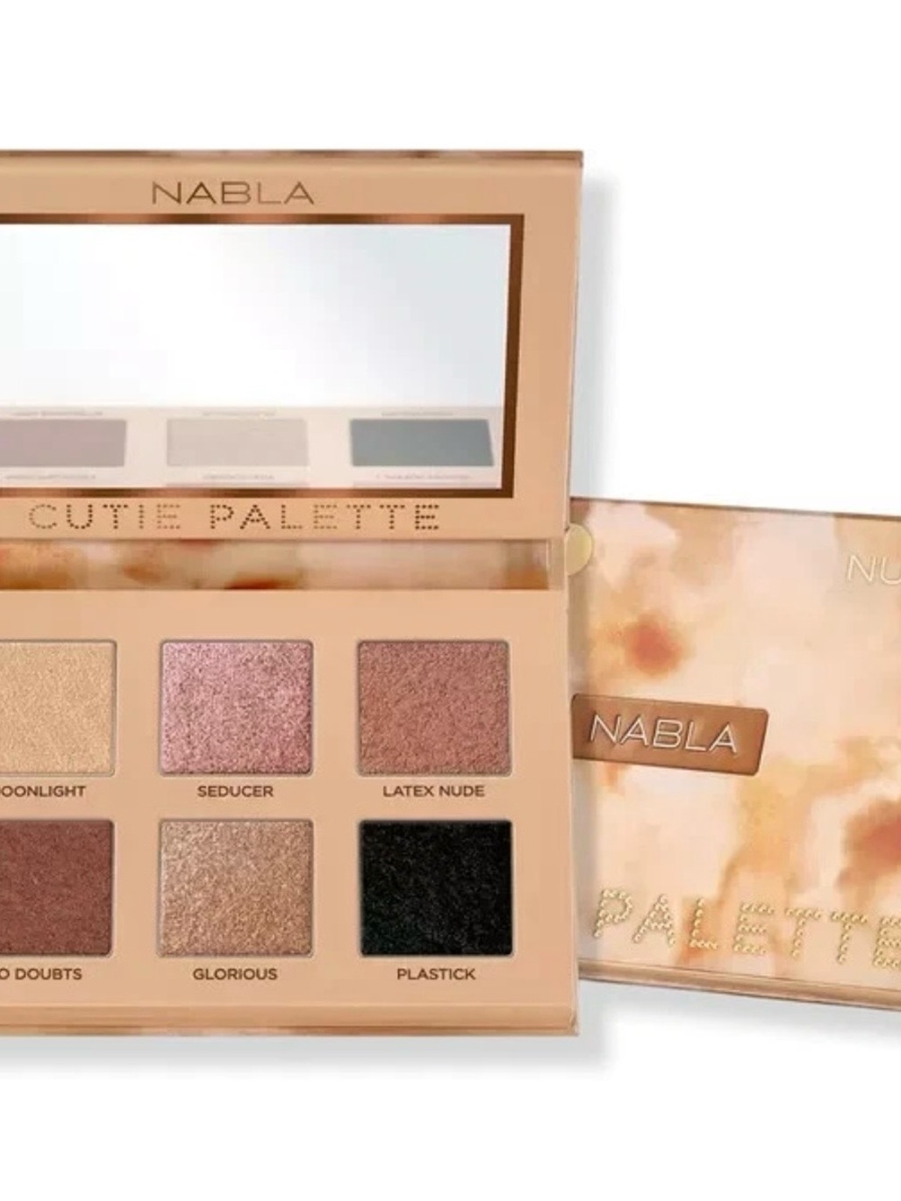 Nabla Cosmetics ~ ‘NUDE’ # 1 Cutie Eyeshadow Palette with Clear Box ~ Full Size